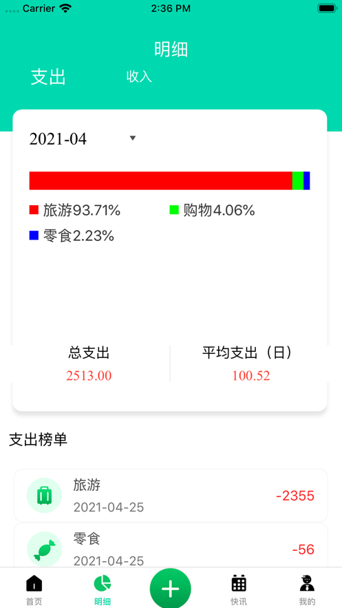 甜屋生活记账