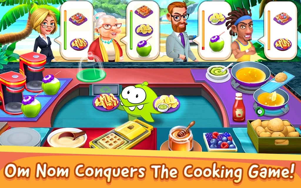 om nom cooking game