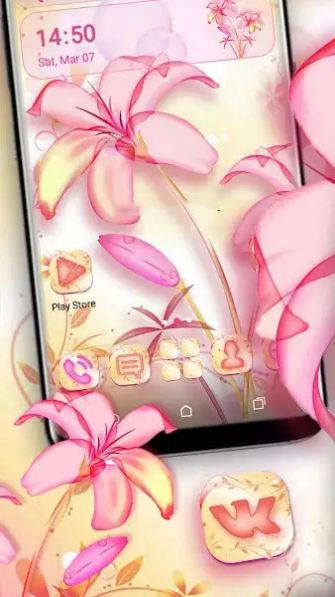 lily pink theme launcher