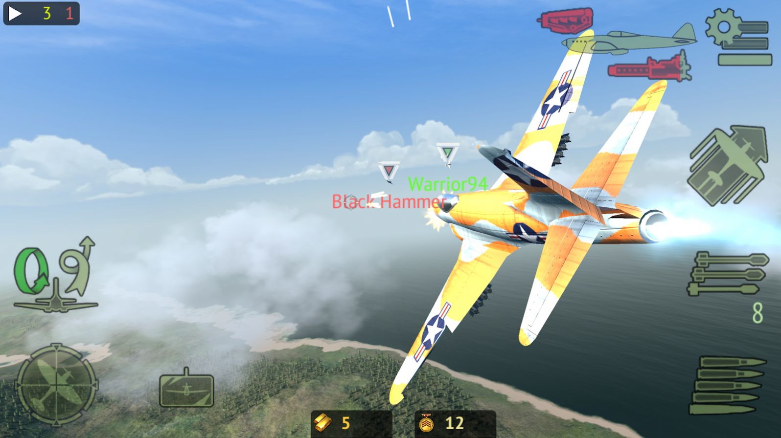 战机二战英雄游戏安卓版（warplanes online combat） 1.2