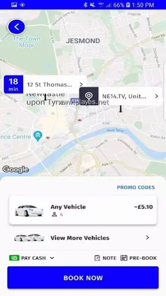 radar taxis app