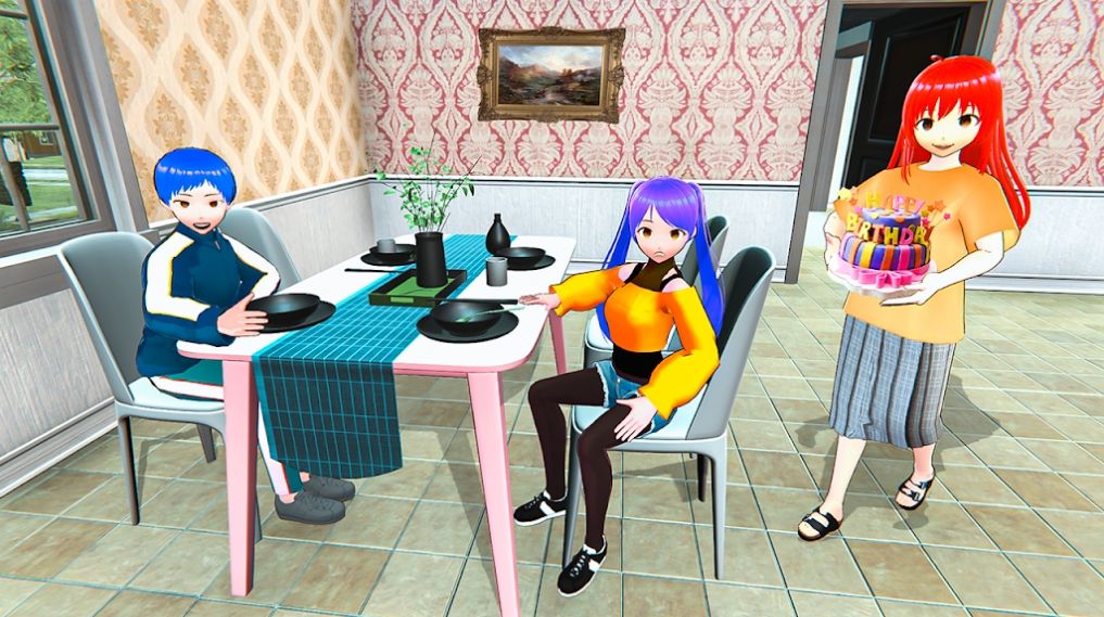 动漫母亲虚拟家庭3d游戏官方版（anime mother virtual family 3d） v1.0