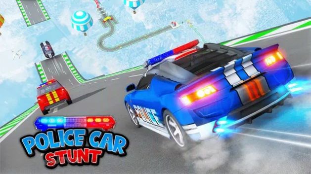 疯狂警车特技驾驶3d游戏安卓手机版（police car stunt 3d crazy car） v3.3