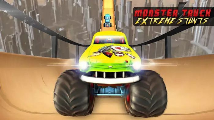 巨型怪物卡车垂直坡道游戏中文手机版（monster truck vertical ramps） v1.0