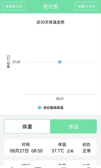 体温体重记录表手机版